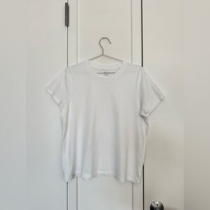 Madewell White Crewneck T-Shirt